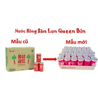 Nước Hồng Sâm Queen Bin Hàn Quốc 30 lon 175ml - Giá chỉ 267.000đ, tăng sức khỏe, giảm mệt mỏi