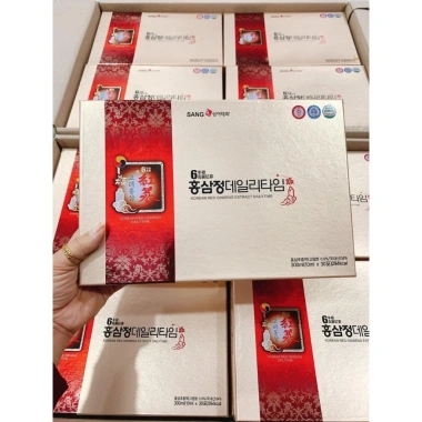Nước hồng sâm SangA cho người lớn Hàn Quốc 30 gói - Korea Red Ginseng, giảm còn 450k