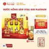 Nước hồng sâm Vital Gin Platinum nhập khẩu Hàn Quốc 6x100ml, tặng yến 6 hũ, giá 330.000 VND