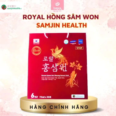 Nước hồng sâm Won Royal Samjin Health Hàn Quốc 30 gói 70ml - Giá 80.000, chính hãng