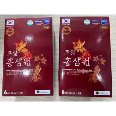 Nước hồng sâm Won Royal Samjin Health Hàn Quốc 30 gói 70ml - Giá 80.000, chính hãng