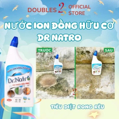 Nước Ion Đồng Hữu Cơ Dr Natro 1.000ml - Tẩy tường, ron gạch, cặn canxi, rong rêu, chỉ 165k