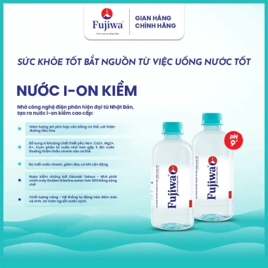Nước Ion Kiềm Fujiwa 300ml 24 chai – Giảm trào ngược dạ dày, hỗ trợ sức khỏe Nhật Bản – 97.650₫ 3