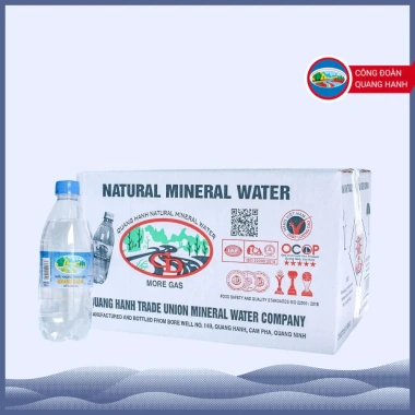 Nước khoáng chanh muối Quang Hanh 355ml - Giải khát, bù nước, chống mệt mỏi, giá chỉ 50.000đ