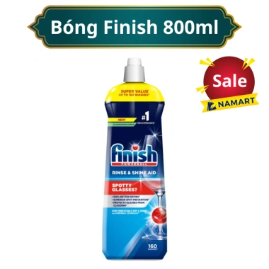 Nước làm bóng Finish 800ml cho máy rửa bát - Giảm 17% chỉ 175.000₫, đánh bóng sáng bóng 6