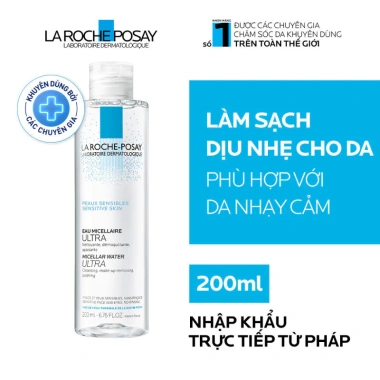 Nước làm sạch và tẩy trang La Roche-Posay Micellar Ultra Sensitive 200ml Giá 432.000đ giảm từ 557.280đ