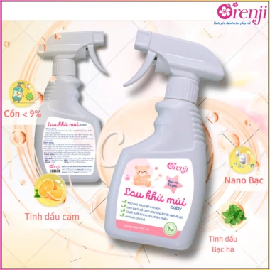 Nước lau khử mùi, khử khuẩn Orenji 350ml - Vệ sinh đồ chơi và đồ dùng bé, xịt rửa tay khô, giảm còn 80.000đ