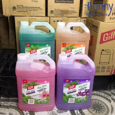 Nước lau nhà Gift đậm đặc 3.8L mùi thiên nhiên, an toàn lành tính, giá 65.000₫ 3