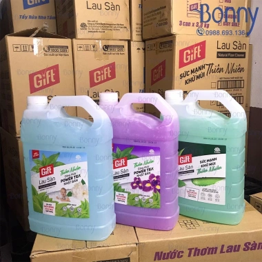 Nước lau nhà Gift đậm đặc 3.8L mùi thiên nhiên, an toàn lành tính, giá 65.000₫ 5