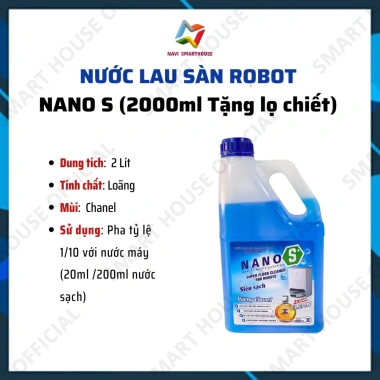 Nước lau Robot hút bụi Nano 2L – Hương thơm tự nhiên, an toàn da, giá 85.000₫ 10 Nước lau Robot hút bụi Nano 2L – Hương thơm tự nhiên, an toàn da, giá 85.000₫ 10