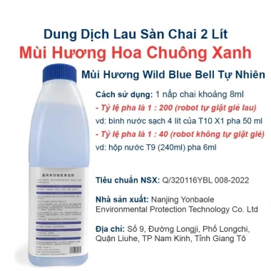 Nước Lau Sàn 2L cho Robot Ecovacs Deebot T8‑T10, X1 Omni, X1 Turbo, N9 plus và Dreame W10 - Giá chỉ 99.000đ 2