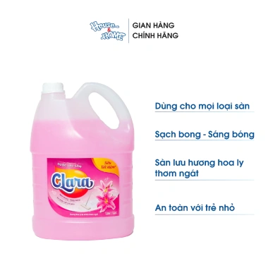 Nước Lau Sàn 3.8kg Hương Hoa Ly Can - Thơm Mát Tự Nhiên, Diệt Khuẩn, Sạch Bóng Giá 100k 6