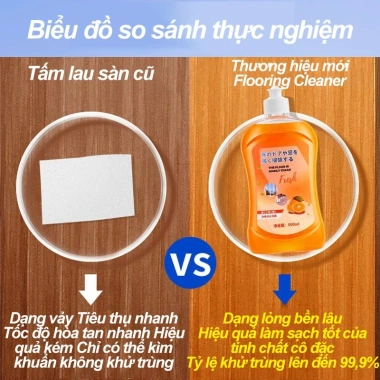 Nước lau sàn 500ml kháng khuẩn, xua đuổi côn trùng, phù hợp mọi vật liệu - Giá 39k (giảm từ 46,8k) 4