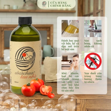 Nước Lau Sàn 500ml Nhà Sinh Học Cô Cà Chua Yêu Nước Thiên Nhiên Hương Sả Thơm Mát - Diệt Khuẩn, Giá chỉ 75.000đ 3
