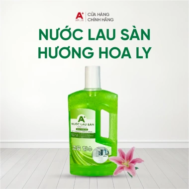 Nước Lau Sàn A+Aplus 1L Hương Quế Hoa Ly - Sạch Khuẩn, Ngừa Côn Trùng, Hiệu Quả