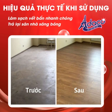 Nước lau sàn ADACO 800ml hương hoa thơm ngát: Siêu sạch, siêu bóng, an toàn, tiêu diệt vi khuẩn, giá chỉ 40.000 VND 4