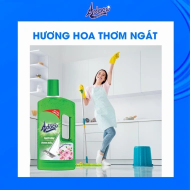 Nước Lau Sàn ADACO hương thơm tự nhiên, siêu sạch, bảo vệ gia đình khỏi bệnh - 36.000đ