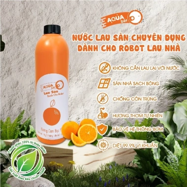 Nước lau sàn AROBOT 1L cho robot Aquabot – Hương cam bạc hà tự nhiên, giảm giá 22% chỉ 192.000₫ 3