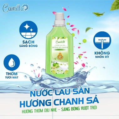 Nước Lau Sàn Camilla - Xua Đuổi Muỗi, Côn Trùng, Làm Sạch Nhanh, Lành Tính, An Toàn, Chỉ 35.000đ 4