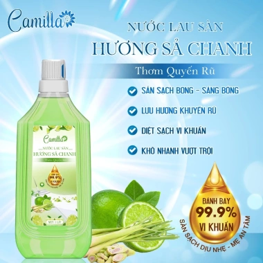 Nước Lau Sàn Camilla - Xua Đuổi Muỗi Côn Trùng, Làm Sạch Nhanh, Lành Tính, An Toàn, Hương Sả Chanh 35k