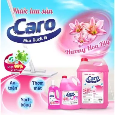 Nước lau sàn CARO hương Hoa Ly 980g - Sàn sáng bóng, hương thơm ngát, 36.000đ