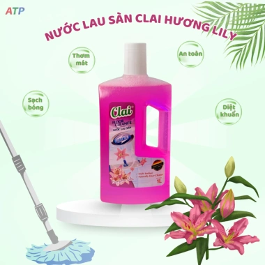 Nước Lau Sàn Clai 1L Hương Lily - Giá chỉ 25.000đ, Sạch Sâu, Thơm Lì Xì 2 Nước Lau Sàn Clai 1L Hương Lily - Giá chỉ 25.000đ, Sạch Sâu, Thơm Lì Xì 2