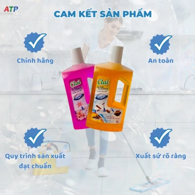Nước Lau Sàn Clai 1L Hương Lily - Giá chỉ 25.000đ, Sạch Sâu, Thơm Lì Xì