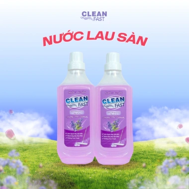 Nước Lau Sàn Clean Fast Hương Lavender 1,0 Kg - Tẩy sạch nhanh, Thơm nhẹ