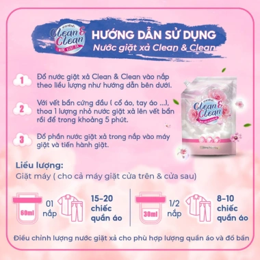 Nước Lau Sàn Clean&Clean Hàn Quốc 1L - Mùi Hương Đa Dạng, Thơm Lâu, Sạch Sáng, Bóng - Giá chỉ 35.000đ 6