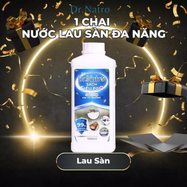 Nước Lau Sàn Đa Năng Dr Natro 1L - Vệ Sinh Nhà Cửa, Loại Bỏ Mùi Hôi, Diệt Khuẩn