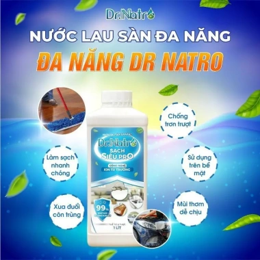 Nước Lau Sàn Đa Năng Dr Natro 1L - Vệ Sinh Nhà Cửa, Loại Bỏ Mùi Hôi, Diệt Khuẩn 2
