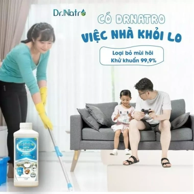 Nước Lau Sàn Đa Năng Dr Natro 1L - Vệ Sinh Nhà Cửa, Loại Bỏ Mùi Hôi, Diệt Khuẩn 4