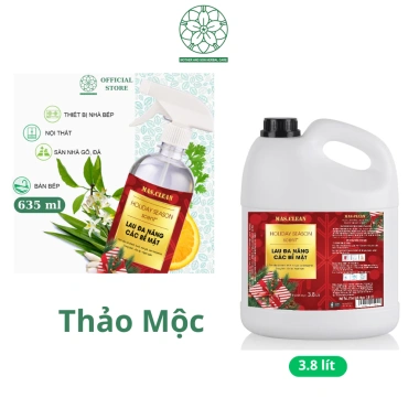 Nước Lau Sàn Đa Năng Hữu Cơ Mas.Clean 3,8L Hương Thơm Tự Nhiên, Lau Kính, Vệ Sinh Bếp, Giá 55.000 VND 2