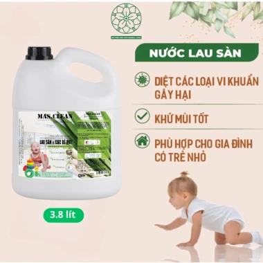 Nước Lau Sàn Đa Năng Hữu Cơ Mas.Clean 3,8L Hương Thơm Tự Nhiên, Lau Kính, Vệ Sinh Bếp, Giá 55.000 VND 3