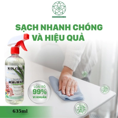 Nước Lau Sàn Đa Năng Hữu Cơ Mas.Clean 3,8L Hương Thơm Tự Nhiên, Lau Kính, Vệ Sinh Bếp, Giá 55.000 VND 10
