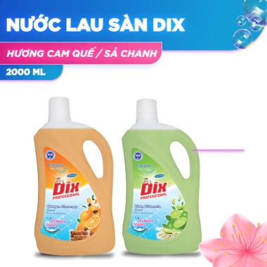Nước lau sàn Dix hương Cam Quế & Chanh Xả 2L - Giảm giá, chỉ 125.000đ
