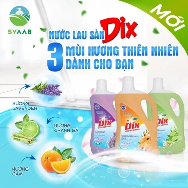 Nước lau sàn Dix hương Cam Quế & Chanh Xả 2L - Giảm giá, chỉ 125.000đ