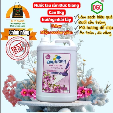 Nước lau sàn Đức Giang 1L - Diệt khuẩn, thơm mát, chỉ 149.000đ (giảm từ 192.210đ) Nước lau sàn Đức Giang 1L - Diệt khuẩn, thơm mát, chỉ 149.000đ (giảm từ 192.210đ)