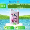 Nước lau sàn Đức Giang 5kg hương ly – Giặt sạch, thơm lâu, giá chỉ 130.000đ