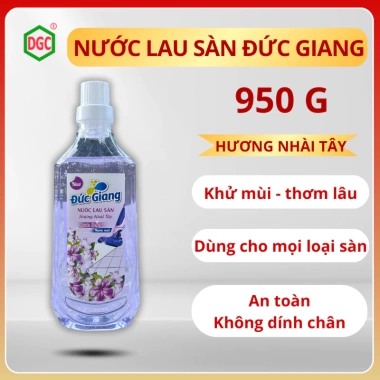 Nước lau sàn Đức Giang 950g - Sàn sạch bóng, hương thơm mát, giá ưu đãi 51.000₫