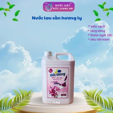Nước lau sàn Đức Giang - Sạch bóng, thơm ngát, an toàn cho gia đình, 158.600-130.000