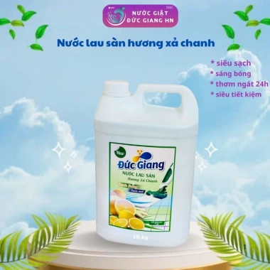 Nước lau sàn Đức Giang - Sạch bóng, thơm ngát, an toàn cho gia đình, 158.600-130.000