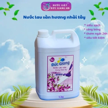 Nước lau sàn Đức Giang - Sạch bóng, thơm ngát, an toàn cho gia đình, 158.600-130.000