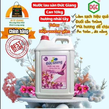 Nước lau sàn Đức Giang Siêu thơm - Sạch sâu, khử mùi mạnh, giảm giá 130.000₫ (Giá gốc 157.300₫) 9 Nước lau sàn Đức Giang Siêu thơm - Sạch sâu, khử mùi mạnh, giảm giá 130.000₫ (Giá gốc 157.300₫) 9