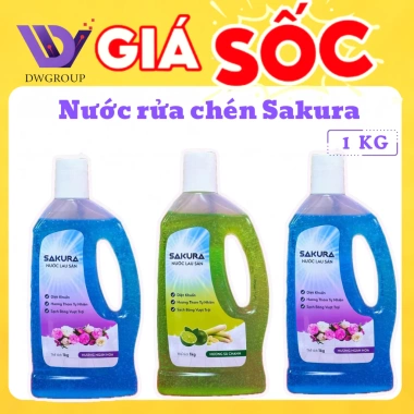 Nước Lau Sàn DWGROUP Sakura hương Sả Chanh, Ngàn Hoa Thơm, Sáng Bóng, 67.500₫ 2