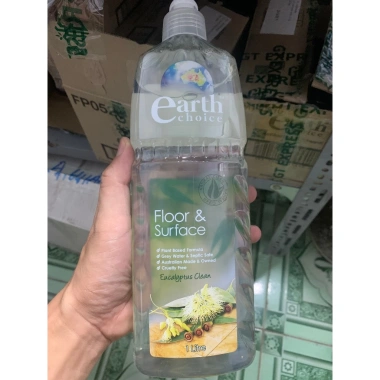 Nước lau sàn Earth Choice hữu cơ bạch đàn 1 lít - sạch không độc hại NK Úc
