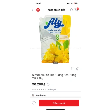 Nước lau sàn Fily 3.5kg - Giá ưu đãi 69.900đ, làm sạch nhanh, hương thơm dễ chịu 3