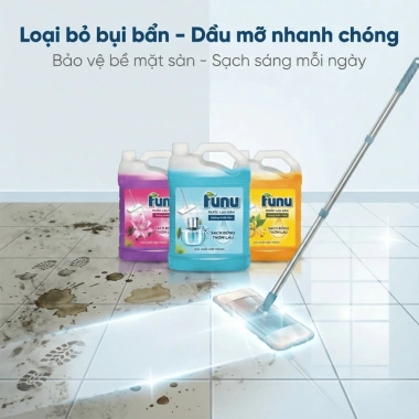 Nước lau sàn Funu xua đuổi côn trùng, khử mùi hôi thú cưng, an toàn, giá chỉ 29.000đ
