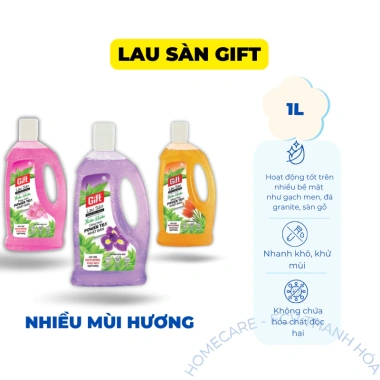 Nước Lau Sàn GIFT 1L - Khử mùi nhanh khô, an toàn cho gia đình, giá 34.500₫