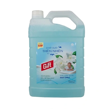 Nước lau sàn Gift tinh chất thiên nhiên 4kg - Khử bám bẩn, sạch sâu, chỉ 99.000đ
